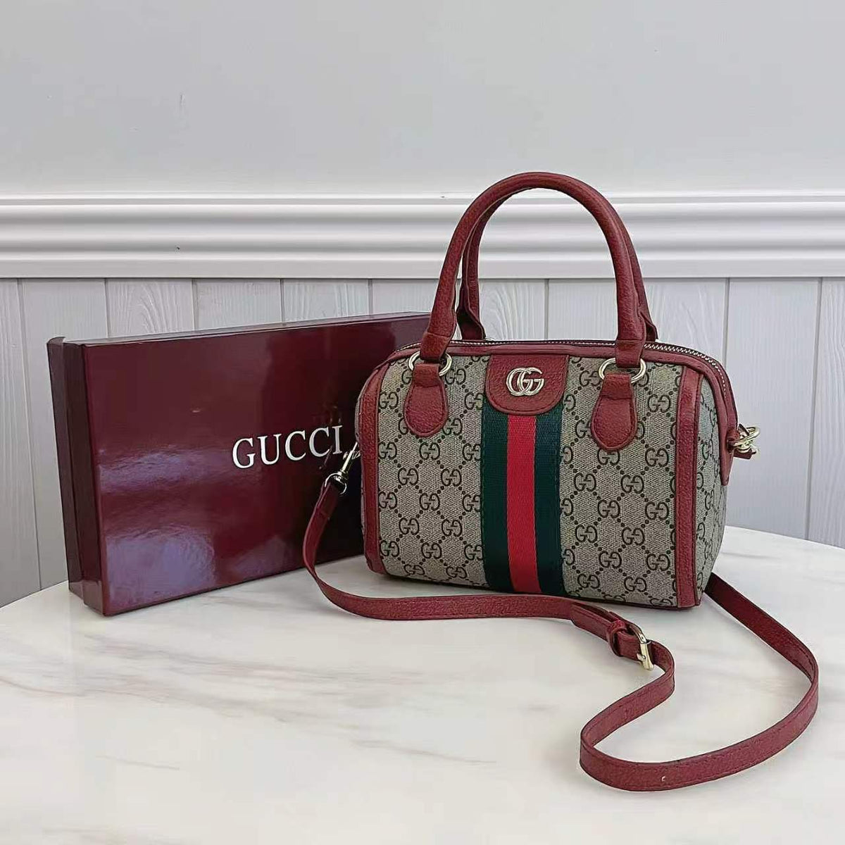 Classic Monogram Top Handle Bag | Structured Shoulder & Crossbody Bag