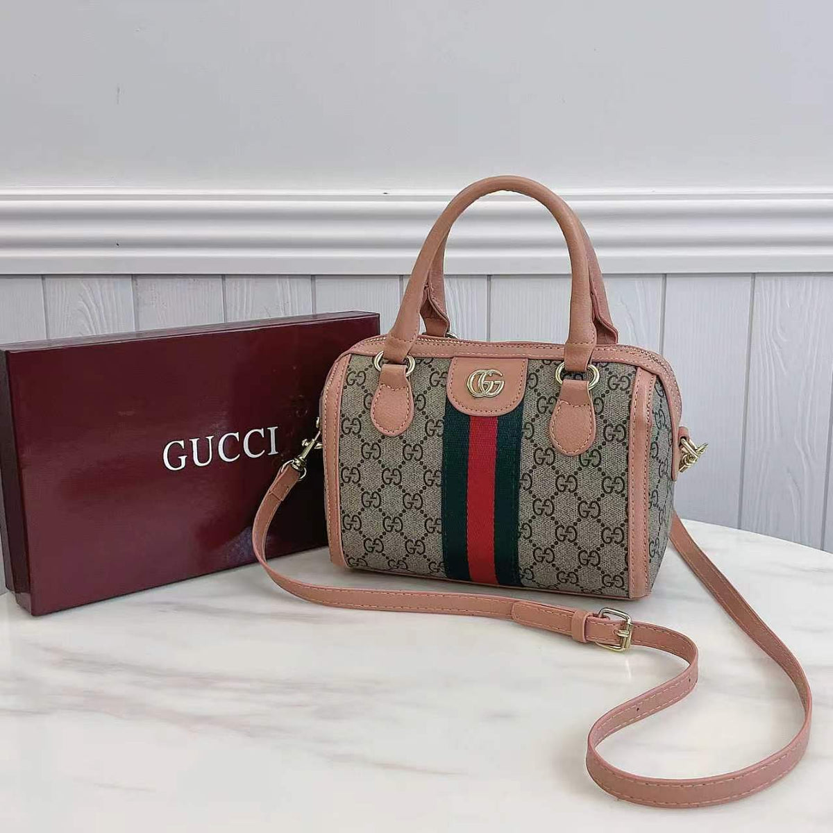 Classic Monogram Top Handle Bag | Structured Shoulder & Crossbody Bag