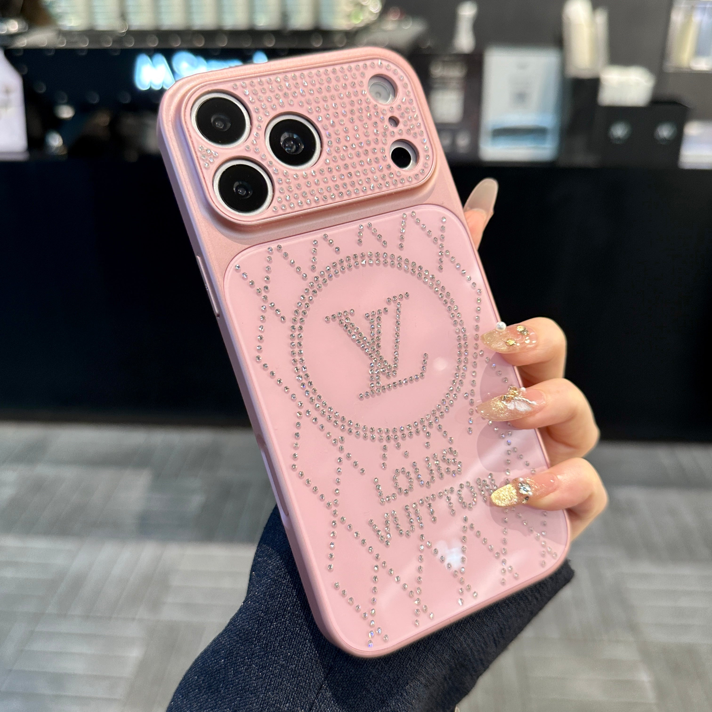 New Full Rhinestone Starburst Phone Case