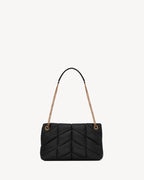 Luxe Quilted Lambskin Shoulder Bag with Chain Strap
