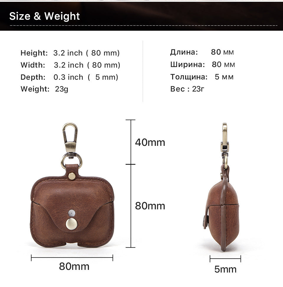 Genuine Leather Case for AirPods Pro/Pro2/3
