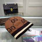 Classic GG Jacquard Wool Knit Beanie | Luxury Designer Winter Hat