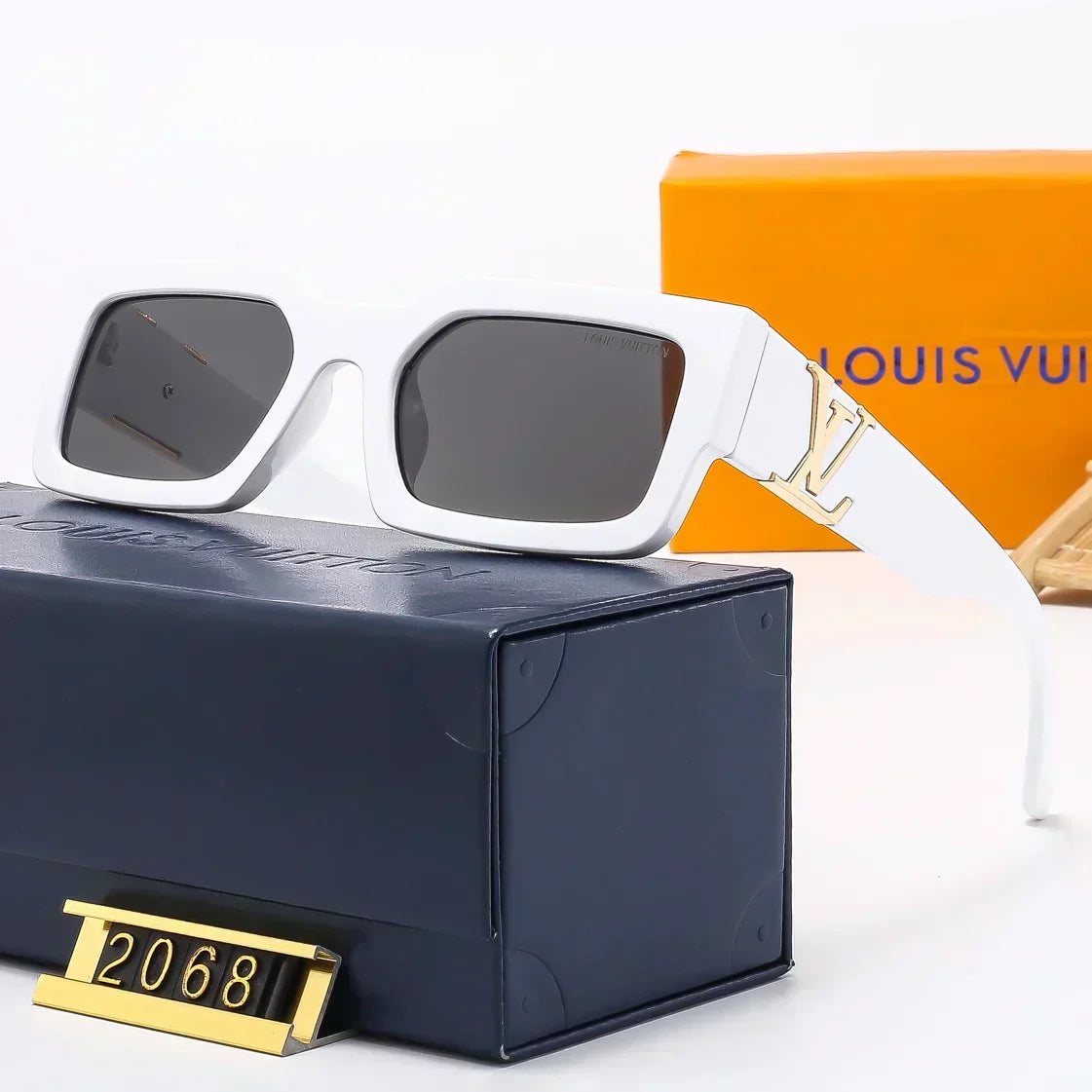 Polarisierte Square-Sonnenbrille 2068 Originalansicht