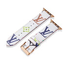 Leather Monogram Apple Watch Bands