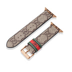 Leather Monogram Apple Watch Bands