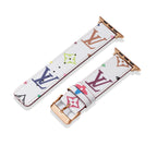 Leather Monogram Apple Watch Bands