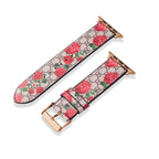 Leather Monogram Apple Watch Bands