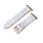 Leather Monogram Apple Watch Bands