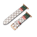 Leather Monogram Apple Watch Bands