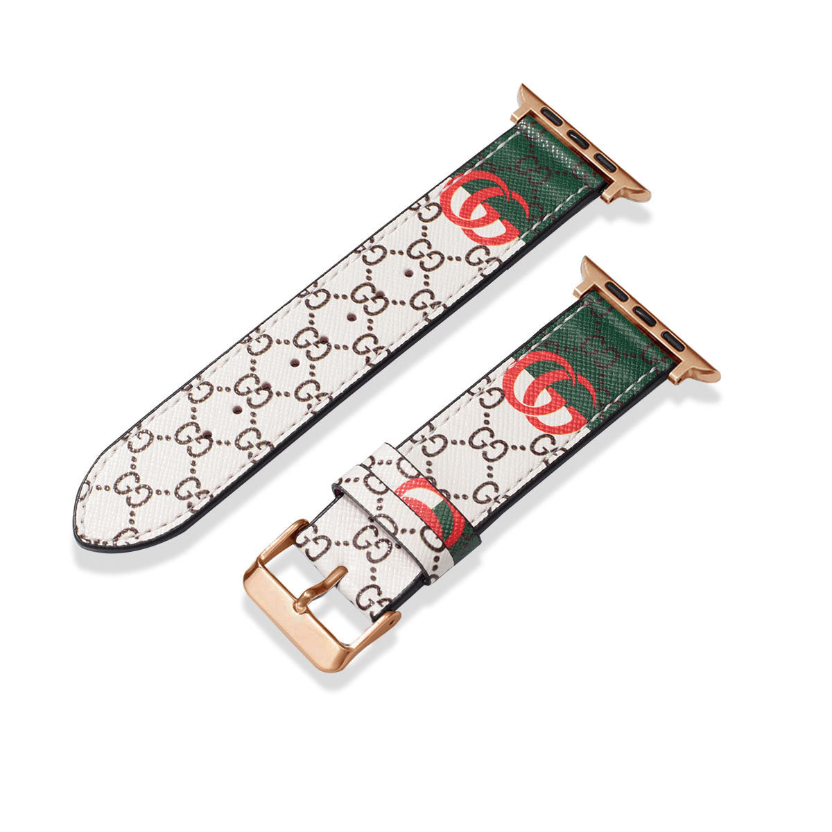 Leather Monogram Apple Watch Bands