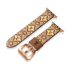 Leather Monogram Apple Watch Bands