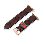 Leather Monogram Apple Watch Bands