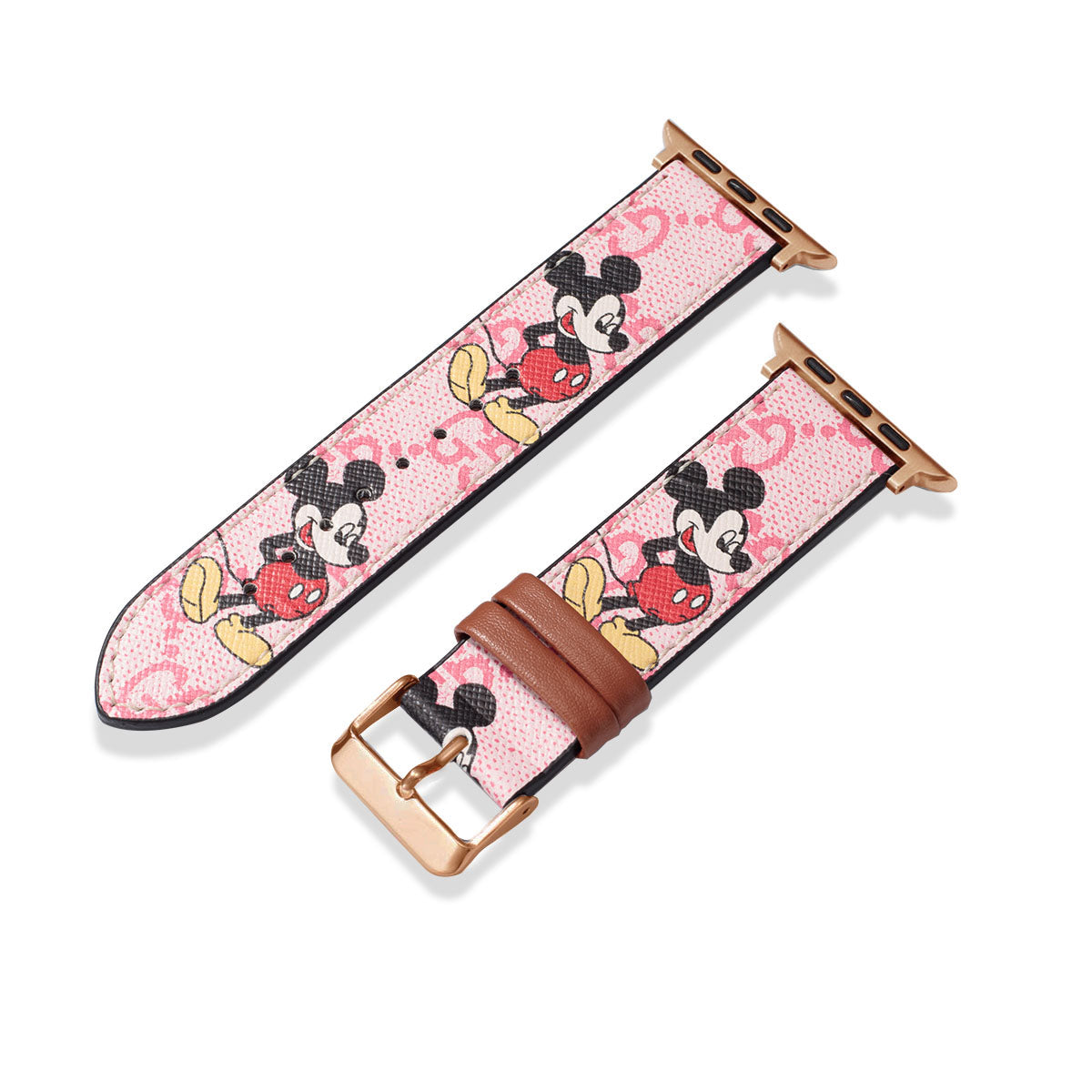 Leather Monogram Apple Watch Bands