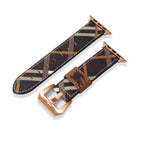 Leather Monogram Apple Watch Bands