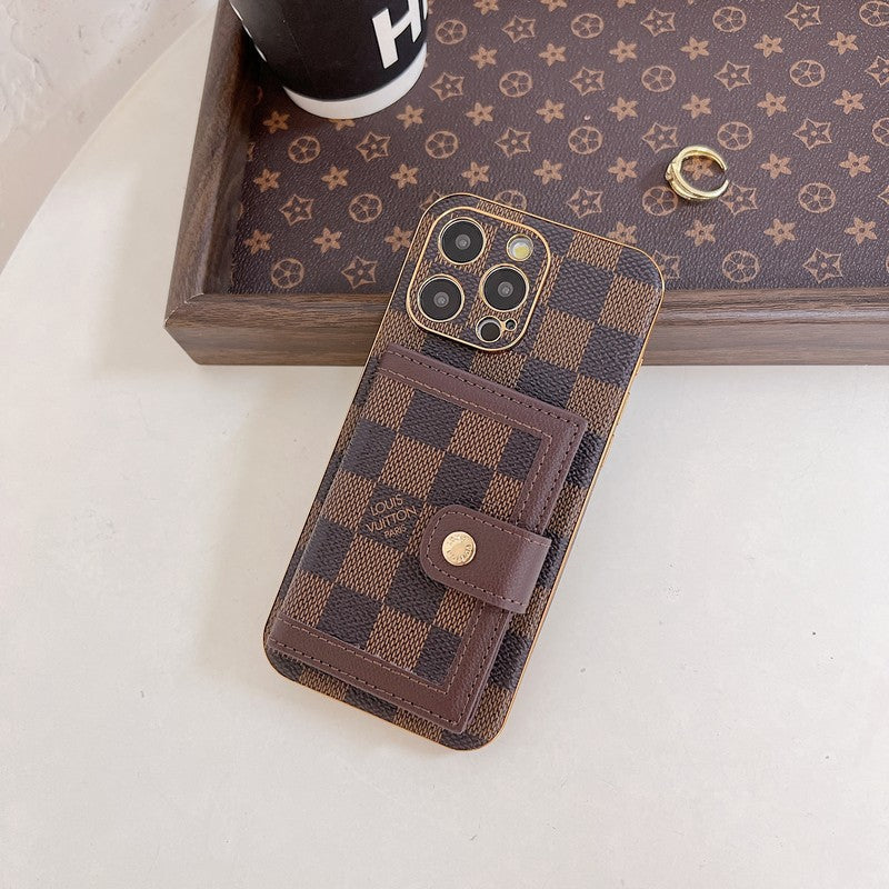 Luxus Classic Color Card Bag iPhone tok