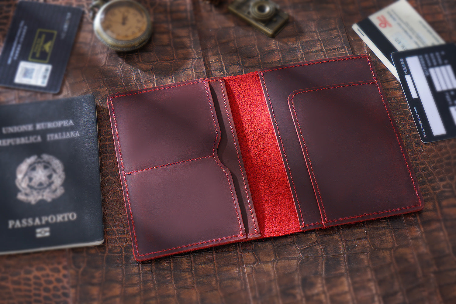 Handmade Genuine Leather Passport Holder
