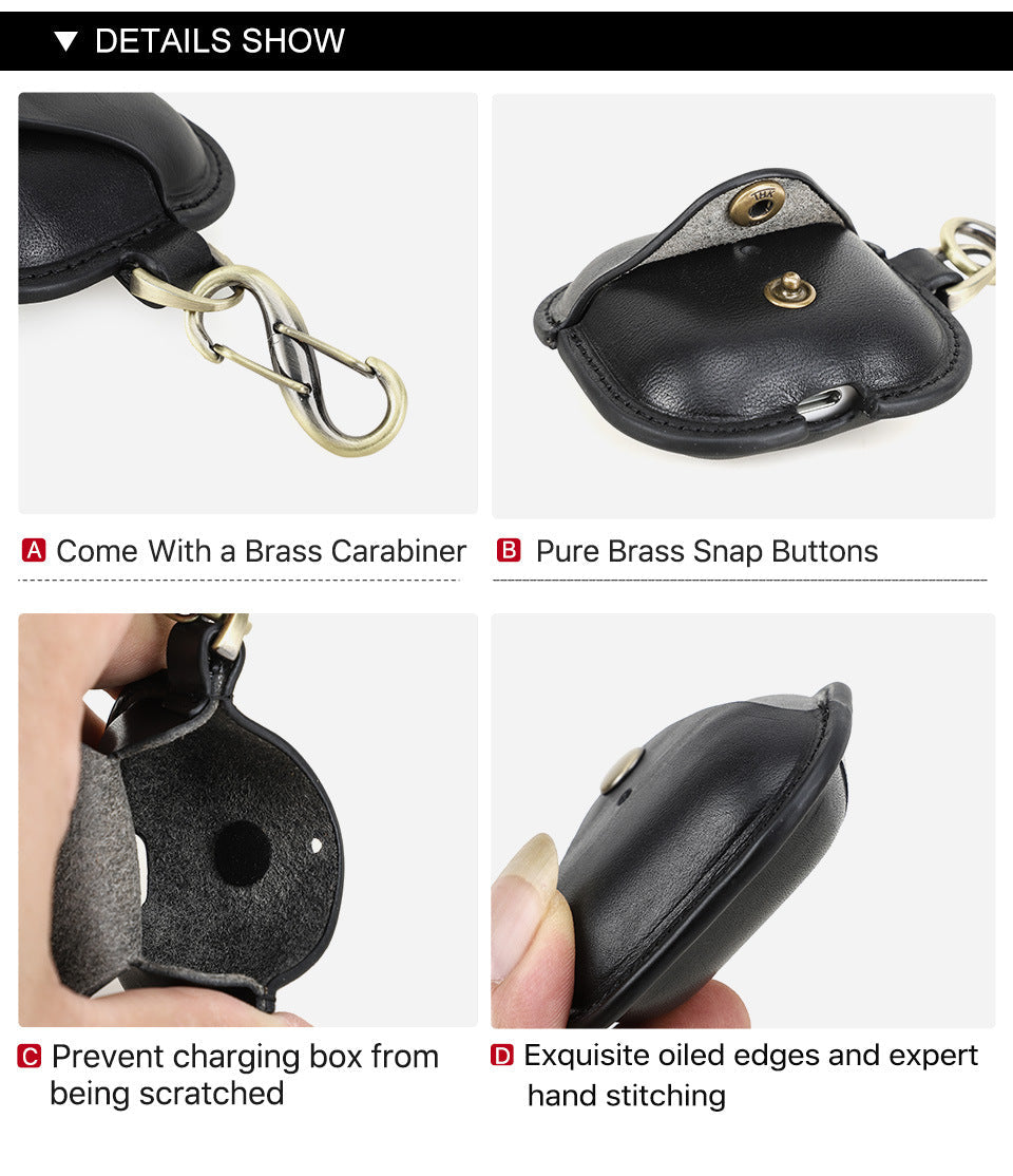 Genuine Leather AirPods 4 Case