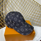 Luxury Embroidered Denim Baseball Cap
