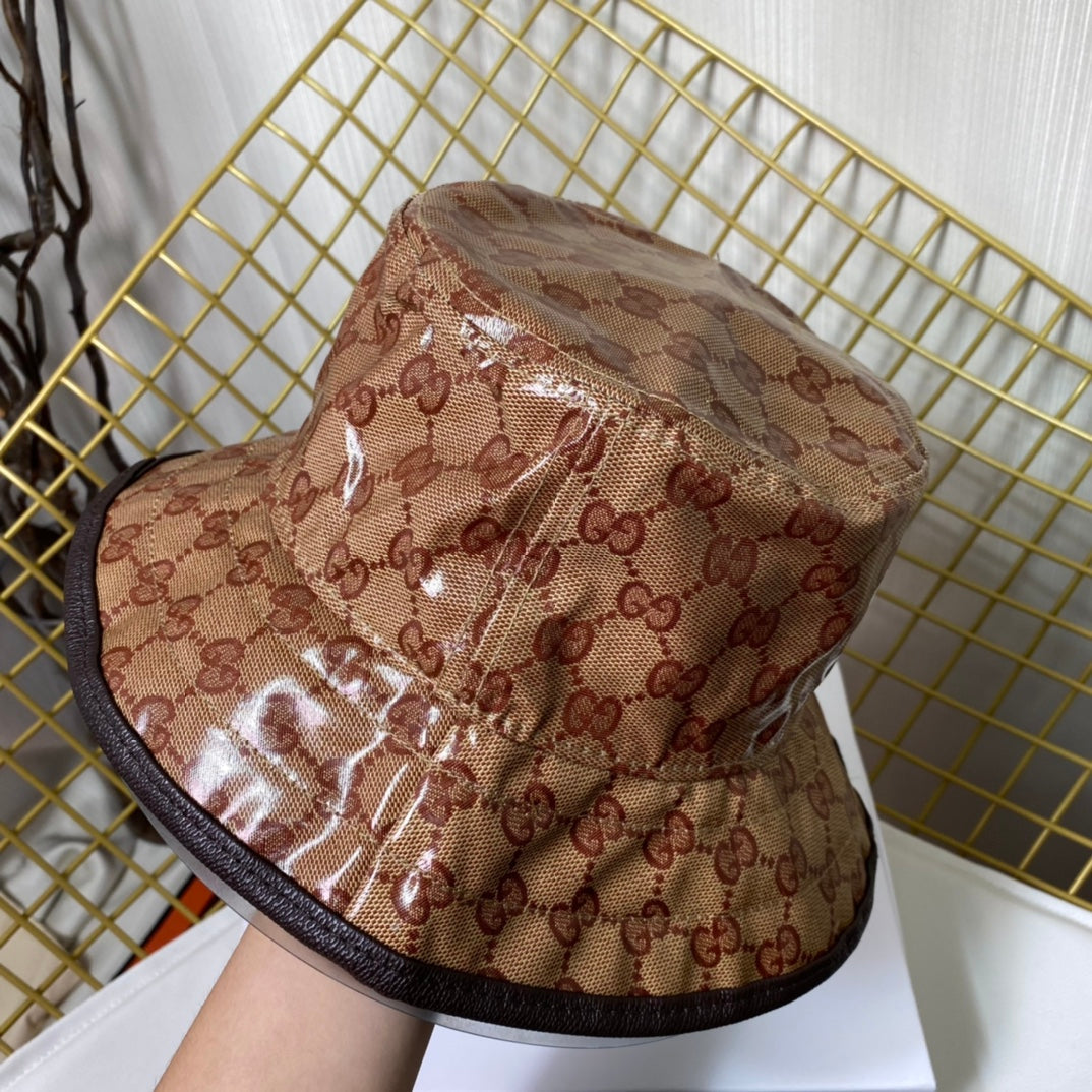 Classic Crystal Canvas Trefoil Bucket Hat
