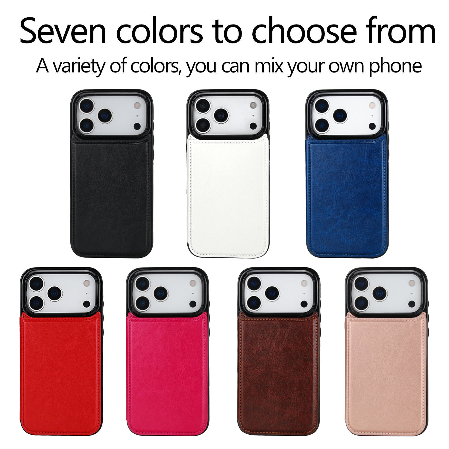 Genuine Leather Wallet Phone Case