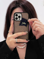 H Leren iPhone-hoesje met kaarthouder