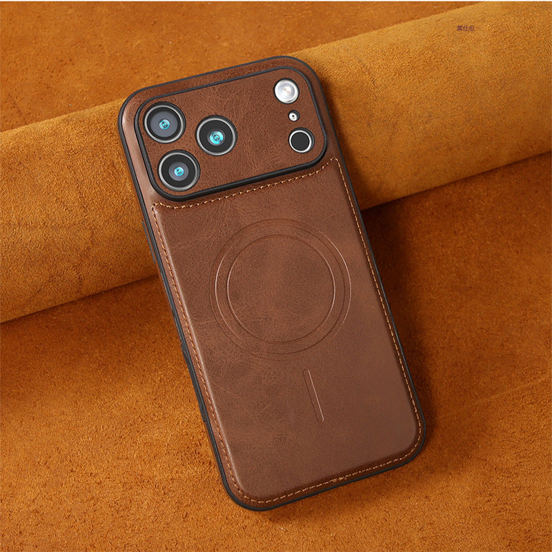 High-Quality Imitation Leather MagSafe Case