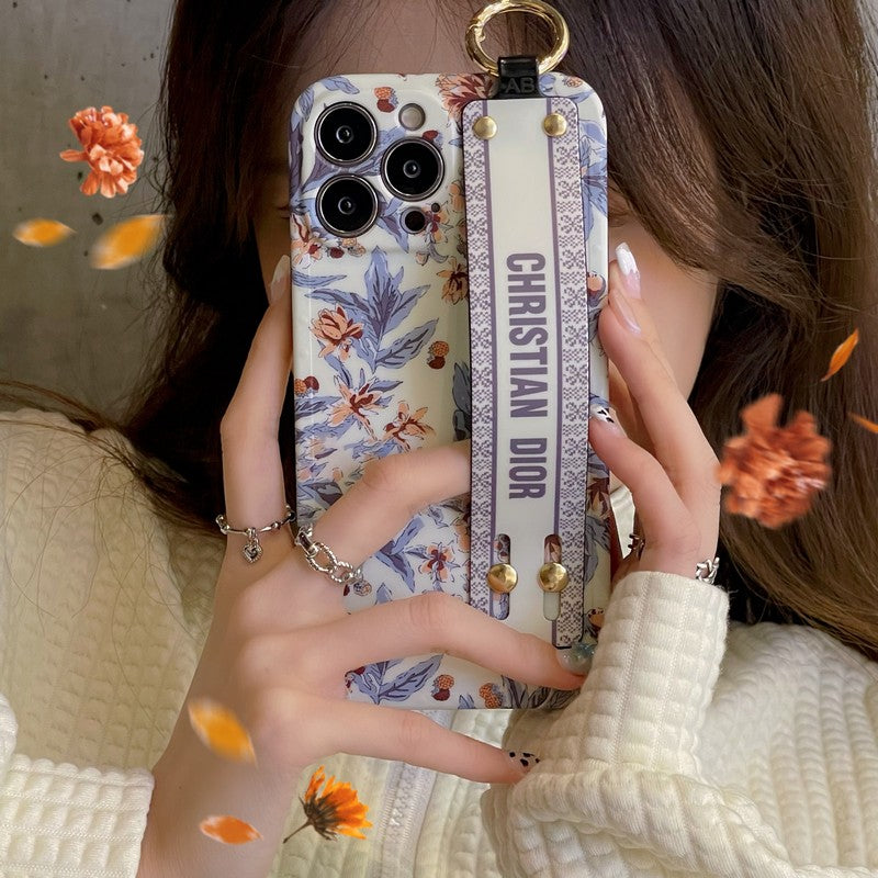 Μοβ μοβ & Λευκή θήκη για iPhone