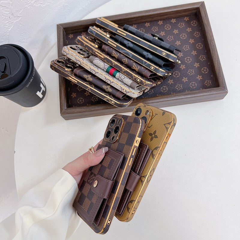 Luxus Classic Color Card Bag iPhone tok