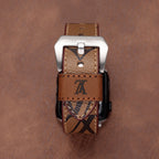 Leather Monogram Apple Watch Bands