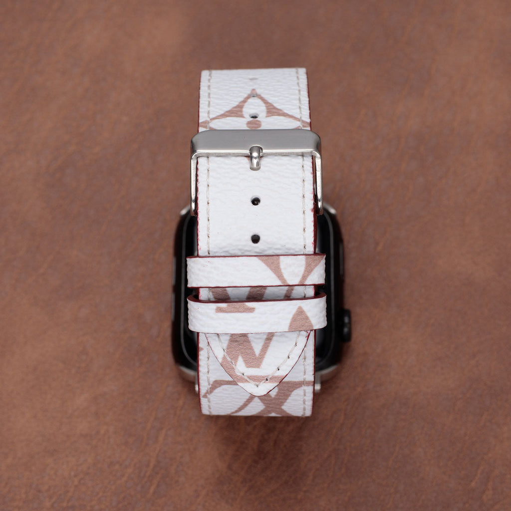 Leather Monogram Apple Watch Bands