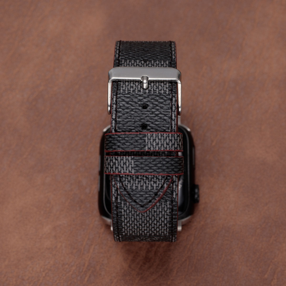 Leather Monogram Apple Watch Bands