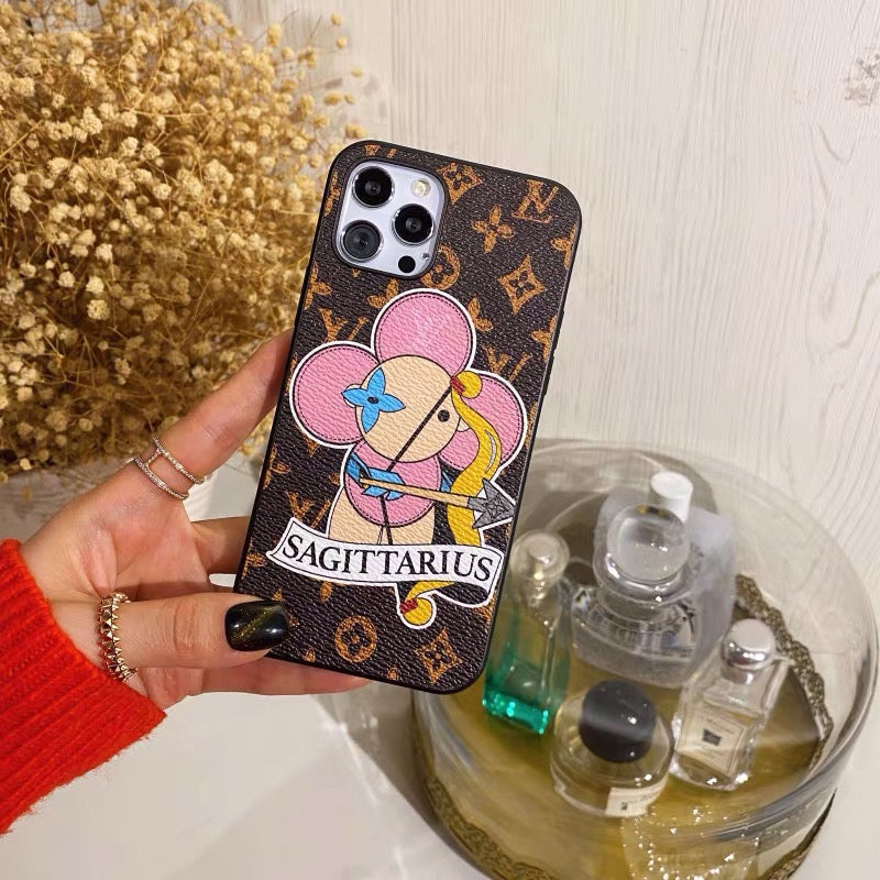 Sagittaire Amour Peint iPhone Case Sur mesure