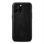 Kakavy Handcrafted Vegetable-Tanned Leather iPhone Case – Vintage Patina Edition
