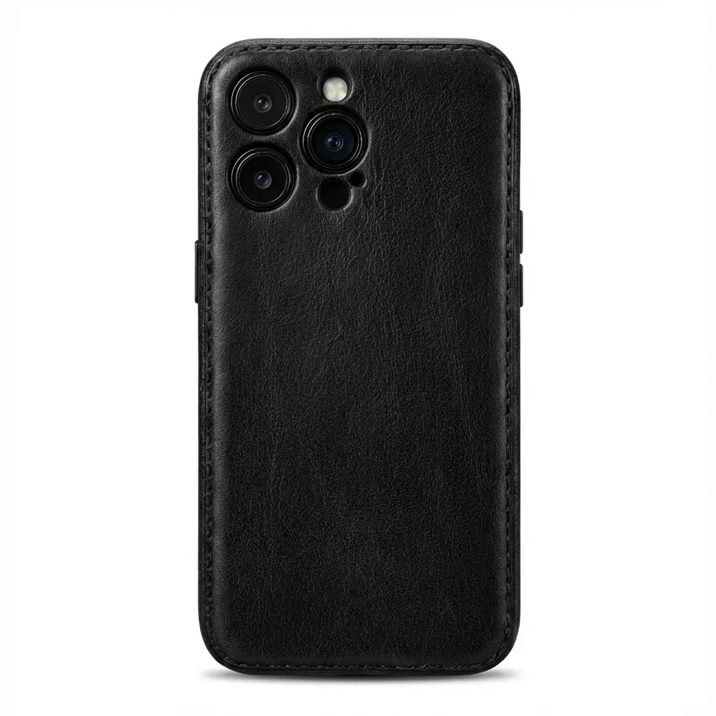 Coque iPhone en cuir au tannage végétal fabriquée à la main – Édition Patine Vintage