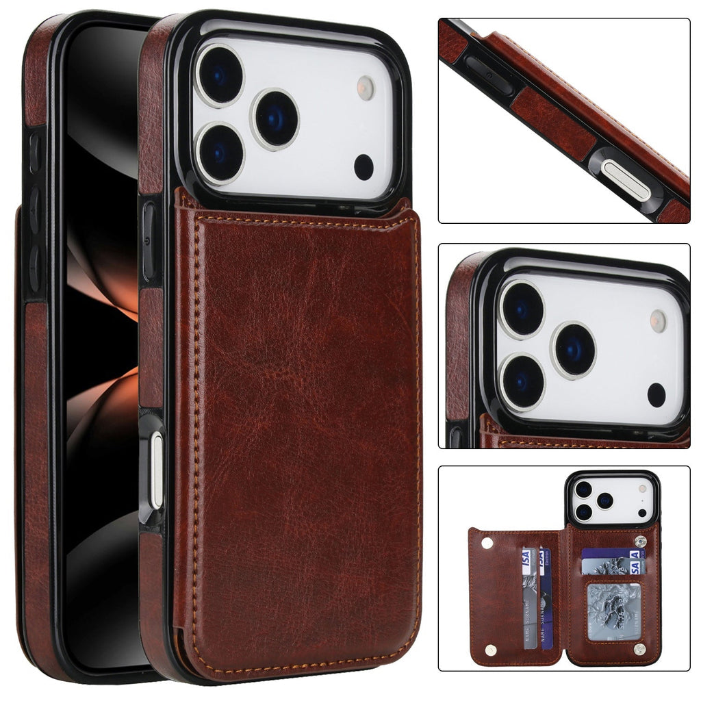 Genuine Leather Wallet Phone Case