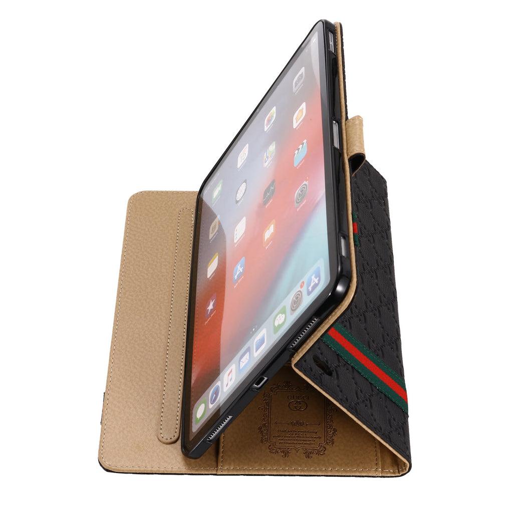 スタンド機能付き 3D エンボス フリップ カバー ホルスター Apple iPad ケース