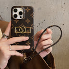 Custodia per iPhone con catena porta carte di lusso