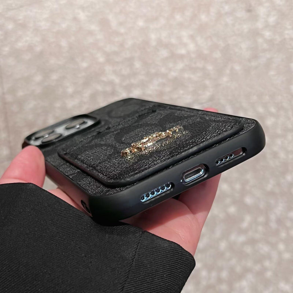 經典卡包皮革 iPhone 保護殼