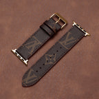 Leather Monogram Apple Watch Bands