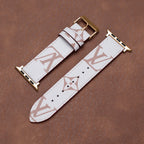 Leather Monogram Apple Watch Bands
