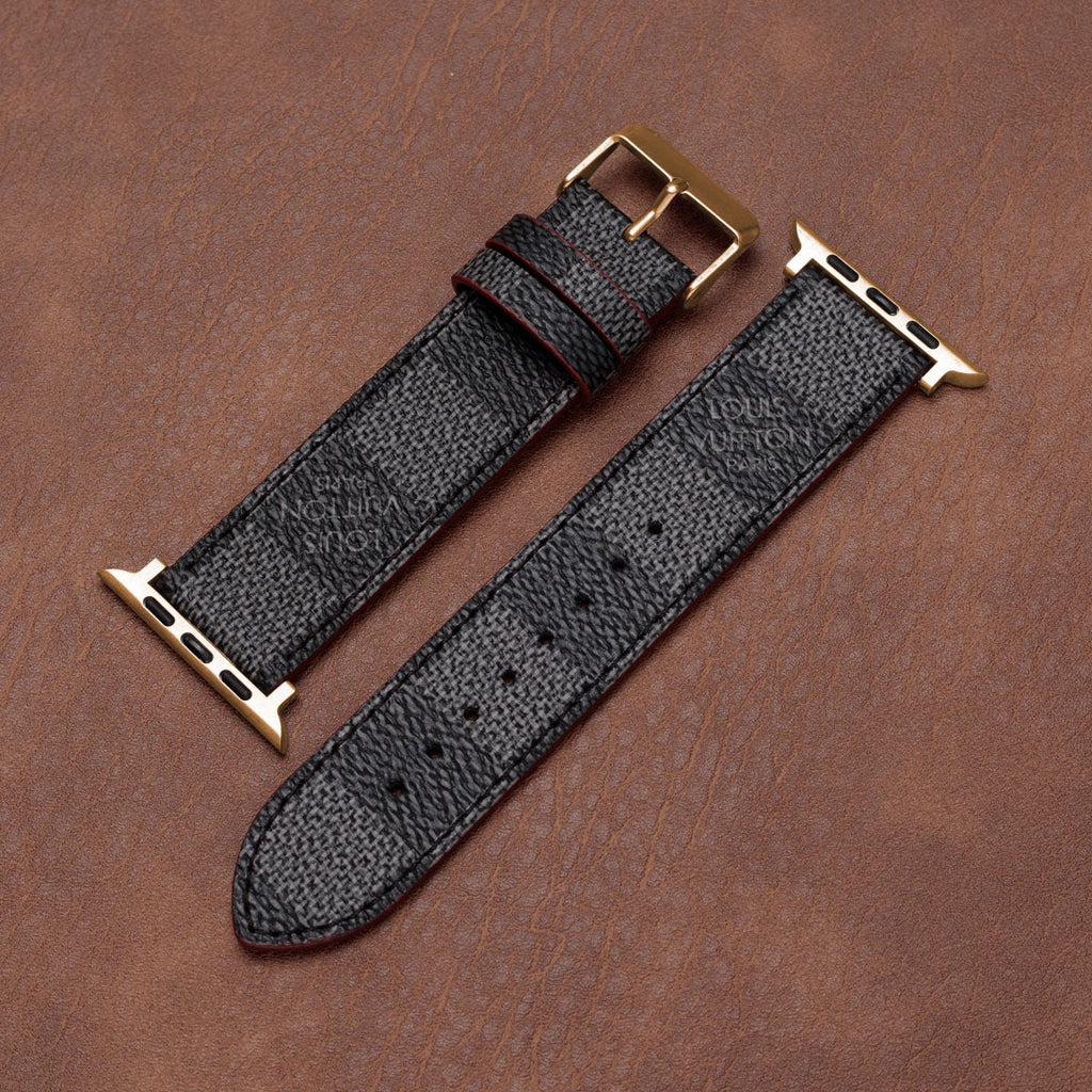 Leather Monogram Apple Watch Bands