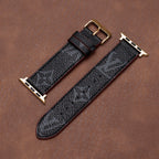 Leather Monogram Apple Watch Bands
