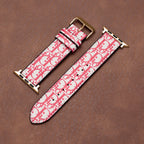 Leather Monogram Apple Watch Bands