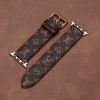 Leather Monogram Apple Watch Bands