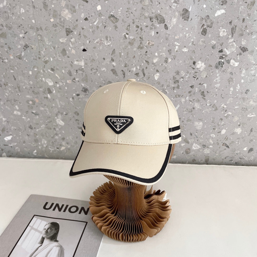 Fashion Triangle Logo Baseball Cap | Luxury Designer Cotton Hat