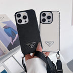 Luxus Crossbody bőr iPhone tok