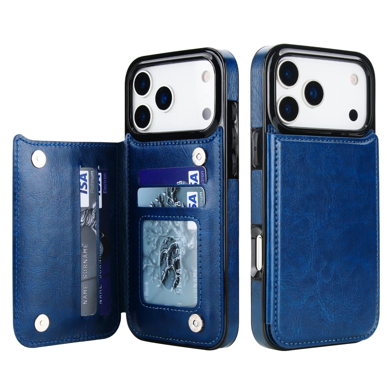 Genuine Leather Wallet Phone Case