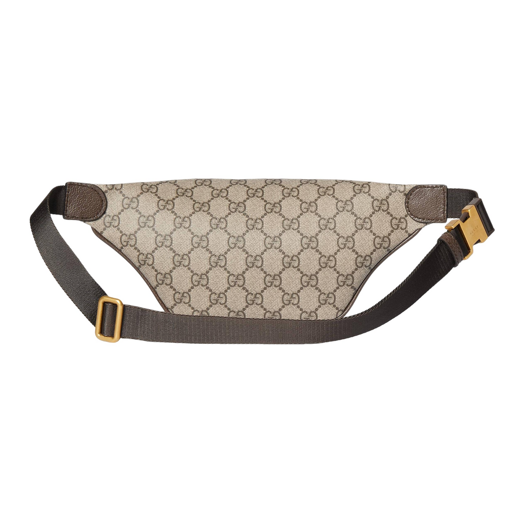 Classic Monogram Belt Bag with Green & Red Stripe