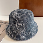 Luxury Monogram Embroidered Bucket Hat
