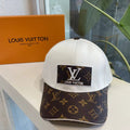 Classic Monogram Leather Stitching Baseball Cap